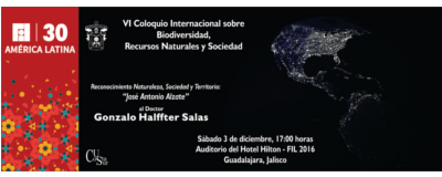 Banner: Coloquio Internacional sobre Biodiversidad, Recursos Naturales y Sociedad