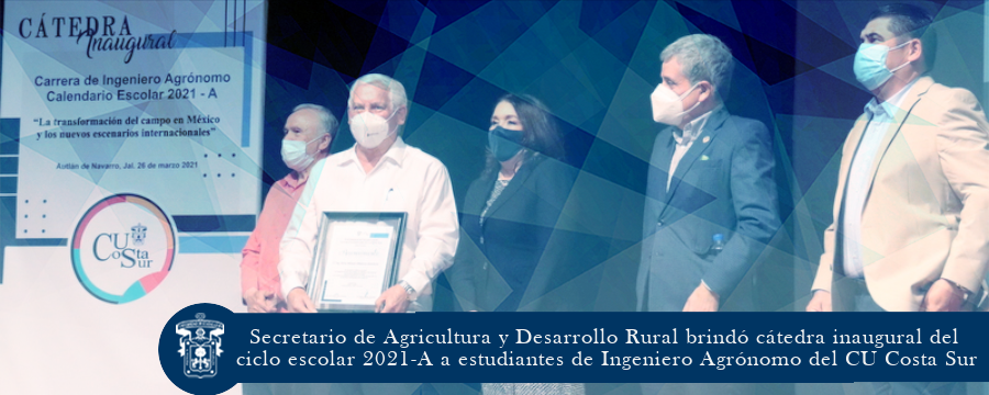 Secretario de Agricultura y Desarrollo Rural brindó cátedra inaugural en CU Costa Sur