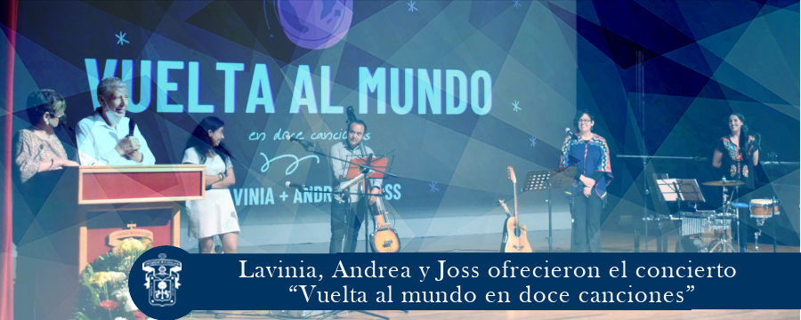 Lavinia, Andrea y Joss ofrecieron el concierto “Vuelta al mundo en doce canciones”