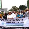 Comunidad del CU Costa Sur marcha en favor de la autonomía universitaria